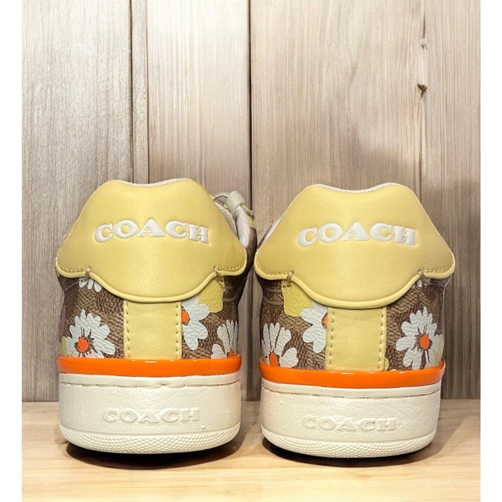 Coach C9048 Lowline Low Top Sneaker in Floral Daisy Print Size 8.5B - Picture 4 of 10